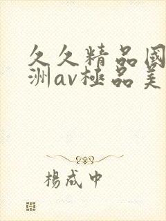 久久精品国产亚洲av极品美女封面