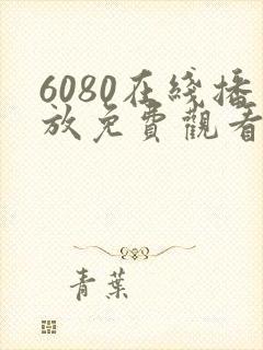 6080在线播放免费观看电视剧