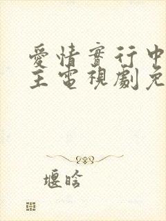 爱情实行中双男主电视剧免费观看