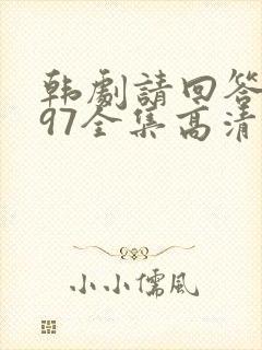 韩剧请回答1997全集高清在线观看封面