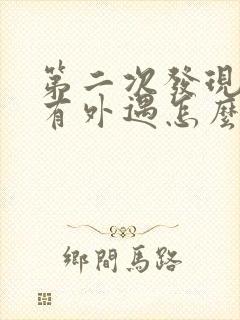 第二次发现老公有外遇怎么办