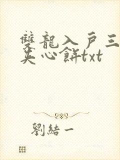 双龙入户三人行夹心饼txt