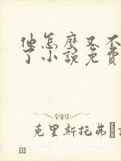 他怎么又不是人了小说免费阅读封面