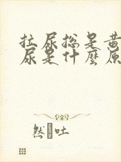 拉尿总是黄色的尿是什么原因