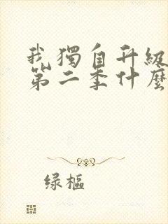 我独自升级漫画第二季什么时候出