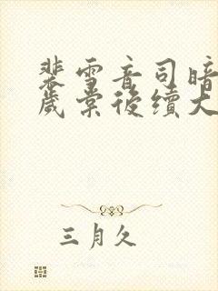 裴雪音司暗珩许岁棠后续大结局封面