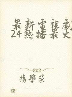 最新电视剧2024热播最火剧排行榜