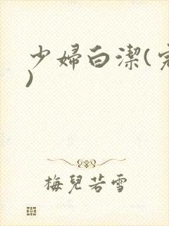 少妇白洁(完整)封面