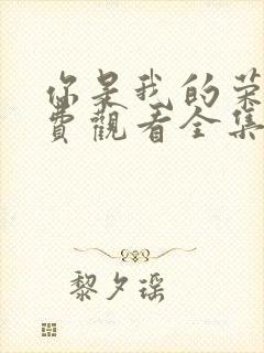 你是我的荣耀免费观看全集