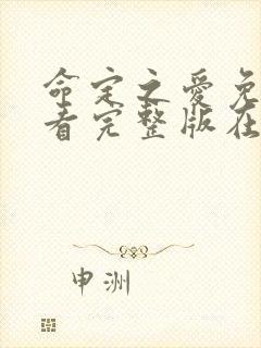 命定之爱免费观看完整版在线全集