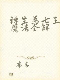 转生为七王子的魔法全解