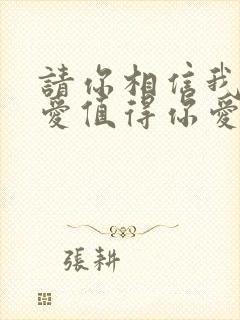 请你相信我给的爱值得你爱是什么歌