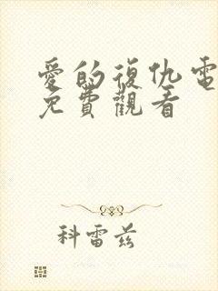 爱的复仇电视剧免费观看封面