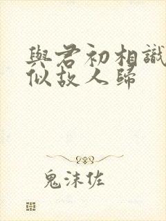 与君初相识 恰似故人归封面