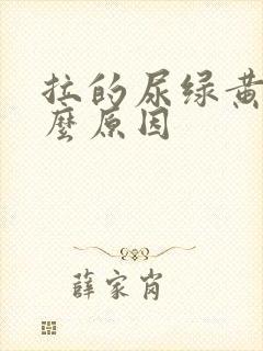 拉的尿绿黄是什么原因