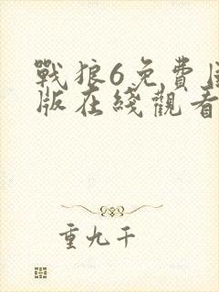 战狼6免费国语版在线观看高清