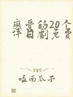恋爱的20个条件日剧免费观看