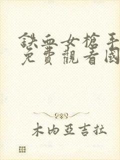 铁血女枪手电影免费观看国语封面