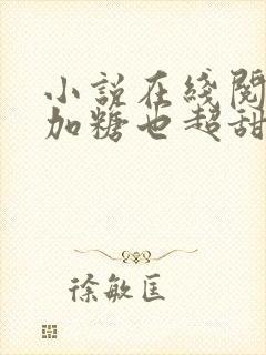 小说在线阅读不加糖也超甜