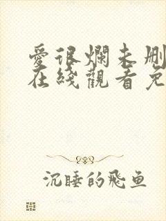 爱很烂未删减版在线观看免费完整版封面