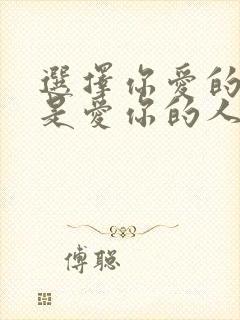 选择你爱的人还是爱你的人辩论赛