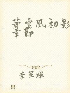 萧云凰初影最新章节封面