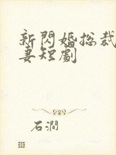 新闪婚总裁契约妻短剧封面