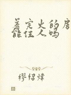 着完火的房子还能住人吗