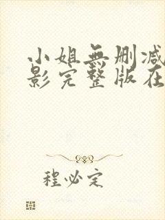 小姐无删减版电影完整版在线观看