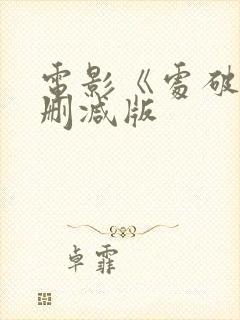 电影《处破》未删减版