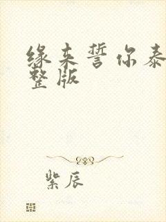 缘来誓你泰剧完整版