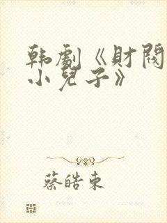 韩剧《财阀家的小儿子》