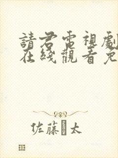 请君电视剧全集在线观看免费完整版