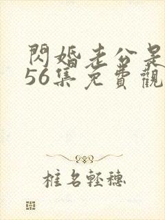 闪婚老公是豪门56集免费观看