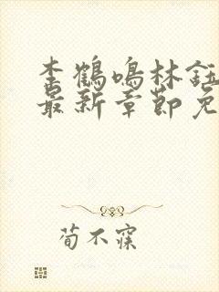 李鹤鸣林钰小说最新章节免费阅读