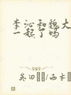 李沁和魏大勋在一起了吗