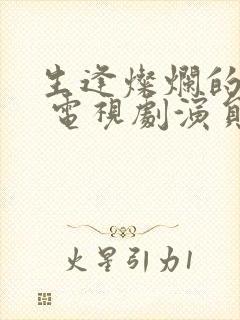 生逢灿烂的日子 电视剧演员表