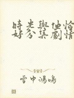 时光与他恰是正好分集剧情