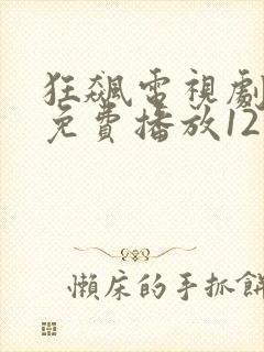 狂飙电视剧全集免费播放12集
