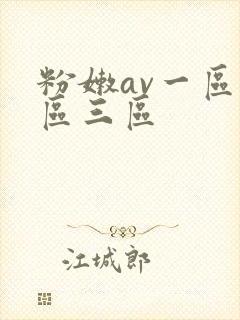粉嫩av一区二区三区