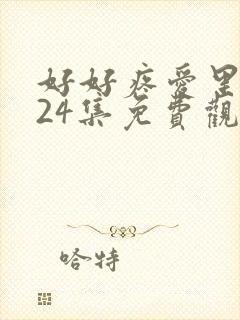 好好疼爱里面第24集免费观看