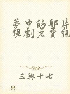 梦中的那片海电视剧免费观看星辰影院