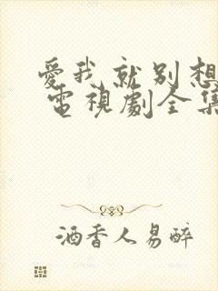 爱我就别想太多 电视剧全集免费观看