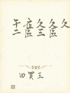 午夜久久久一区二区三区