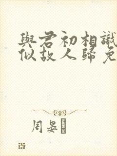 与君初相识·恰似故人归免费观看