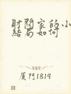 财阀家的小儿子结局如何封面