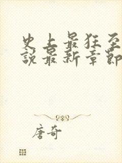 史上最狂至尊小说最新章节封面