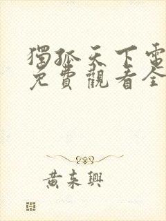 独孤天下电视剧免费观看全集