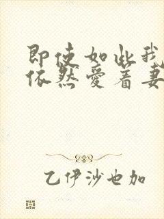 即使如此我还是依然爱着妻子