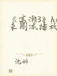 《高潮3》hd未删减播放封面